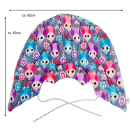 Traubenkernkissen f&uuml;r Nacken 40x65 "Bunt" - die nat&uuml;rliche Alternat...